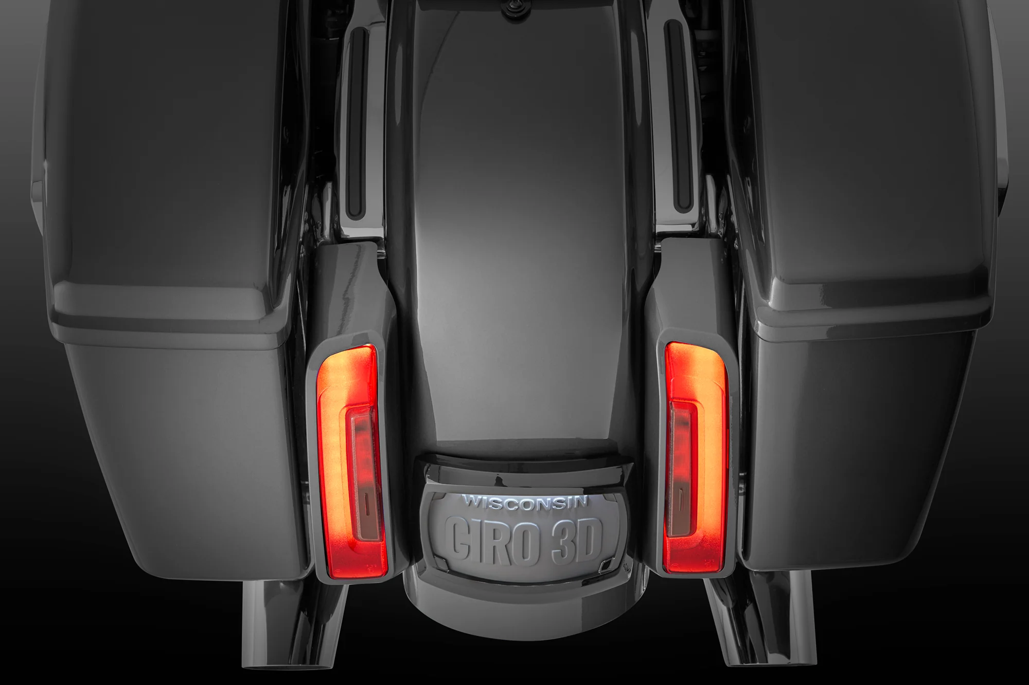 Curved License Plate Frame with LED Light - Image 3