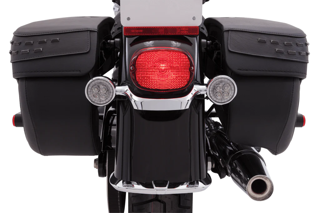 Fang® Rear Red or Amber LED Turn Signal Inserts With Bezel (Single Filament Bulb) - Image 4