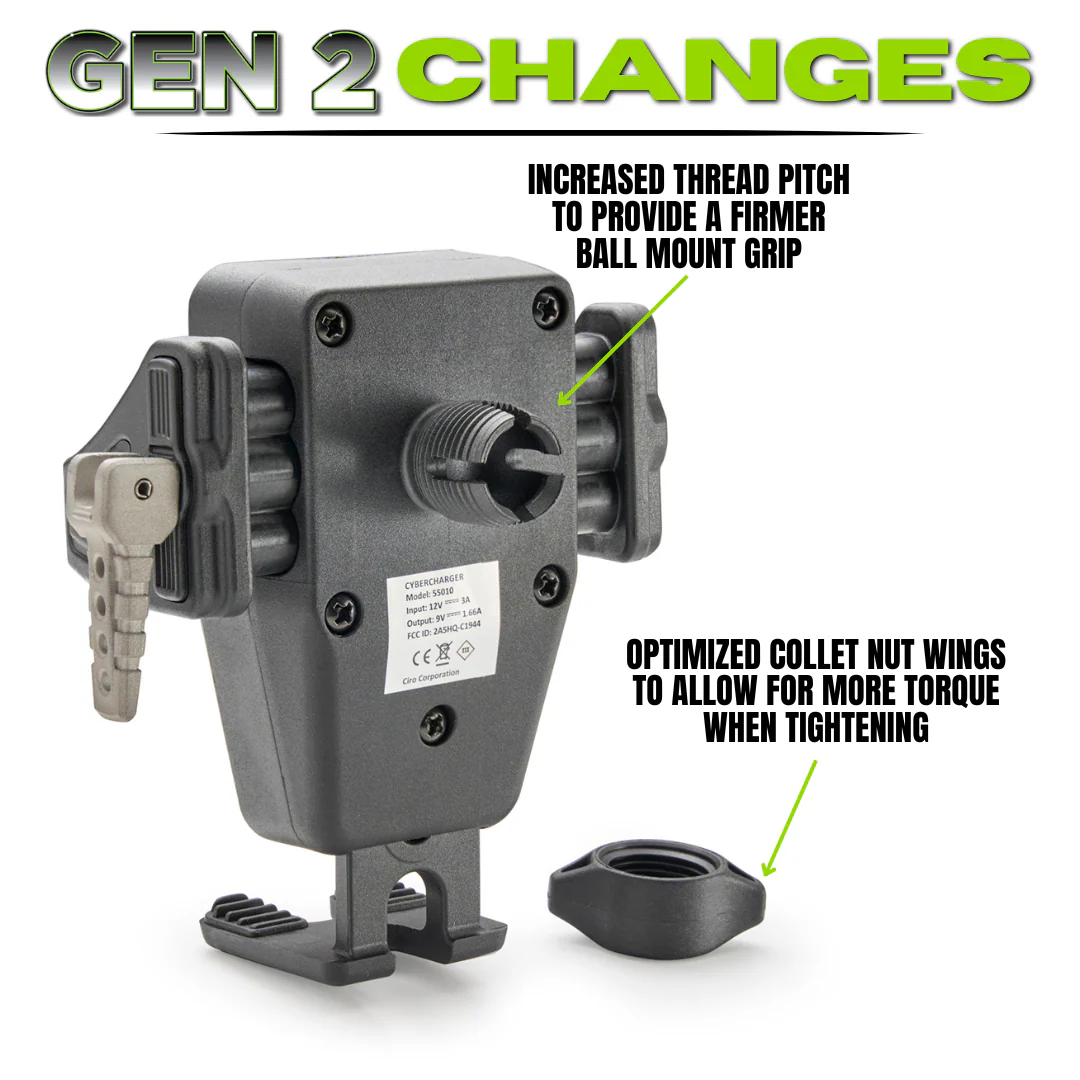 GEN 2 Cybercharger Phone Holder with Offset Perch Mount for Indian Pursuit - Image 7
